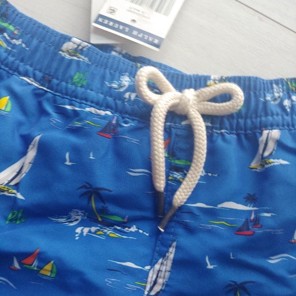 POLO Ralph Lauren NEW Sailboat Seas Swim Trunks - Picture 2 of 11